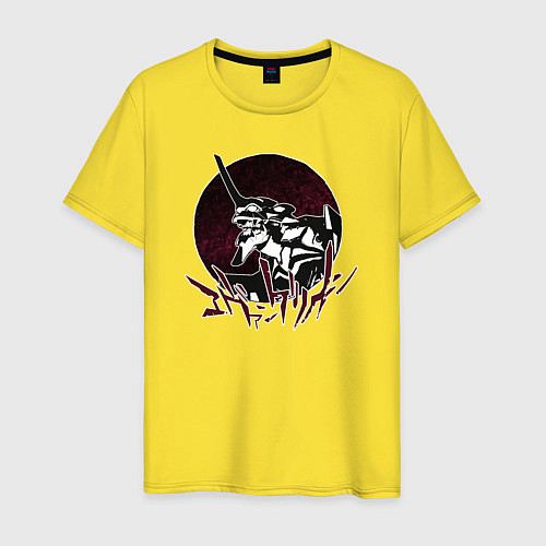 Мужская футболка Evangelion / Желтый – фото 1