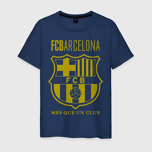 Мужская футболка Barcelona FC / Тёмно-синий – фото 1