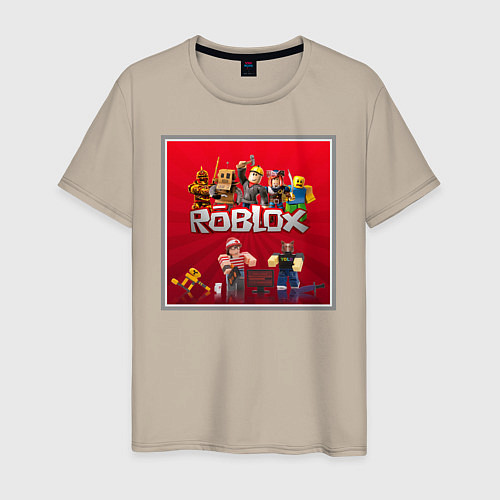 Мужская футболка Roblox / Миндальный – фото 1