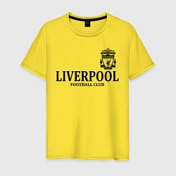 Футболка хлопковая мужская Liverpool FC, цвет: желтый