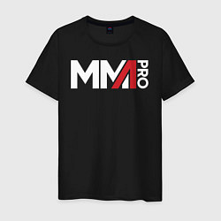 Футболка хлопковая мужская MMA, цвет: черный