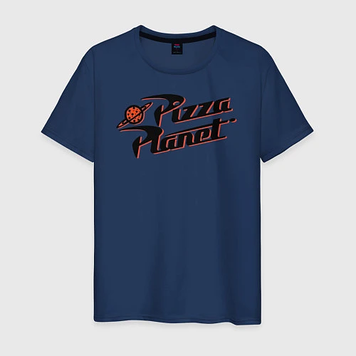 Мужская футболка Pizza Planet / Тёмно-синий – фото 1