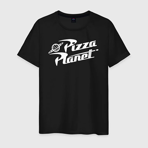 Мужская футболка Pizza Planet / Черный – фото 1
