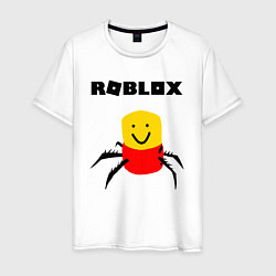 Футболка хлопковая мужская ROBLOX, цвет: белый