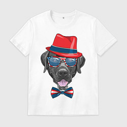 Футболка хлопковая мужская Мажор, цвет: белый