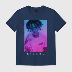 Футболка хлопковая мужская Kizaru Vaporwave, цвет: тёмно-синий