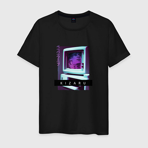 Мужская футболка Vaporwave Kizaru Mac / Черный – фото 1