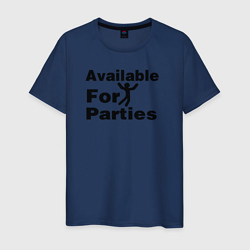 Мужская футболка Для вечеринок / Тёмно-синий – фото 1