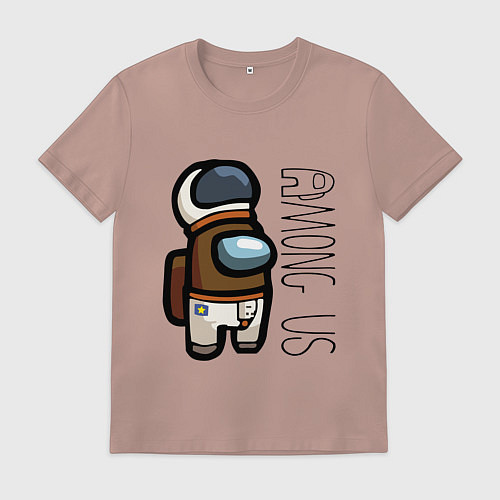 Мужская футболка Among Us Z / Пыльно-розовый – фото 1