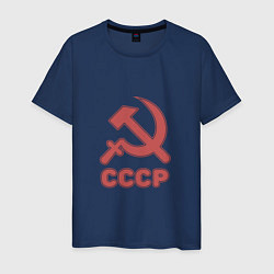 Футболка хлопковая мужская СССР, цвет: тёмно-синий