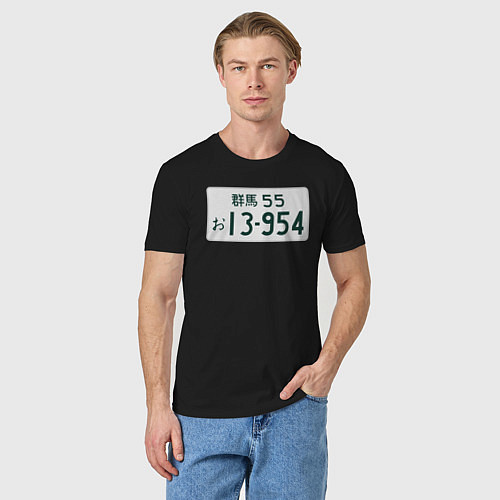 Мужская футболка Initial D Номер / Черный – фото 3