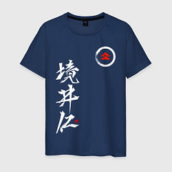 Футболка хлопковая мужская Ghost of Tsushima, цвет: тёмно-синий