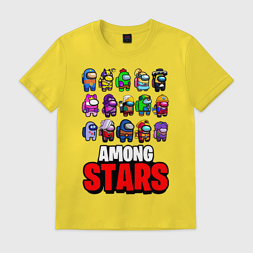 Мужская футболка AMONG US X BRAWL STARS / Желтый – фото 1