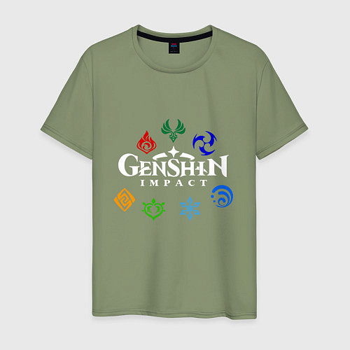 Мужская футболка GENSHIN IMPACT / Авокадо – фото 1
