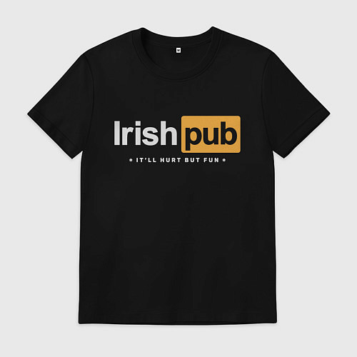 Мужская футболка Irish Pub / Черный – фото 1