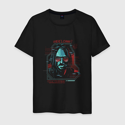 Мужская футболка Cyberpunk 2077 / Черный – фото 1