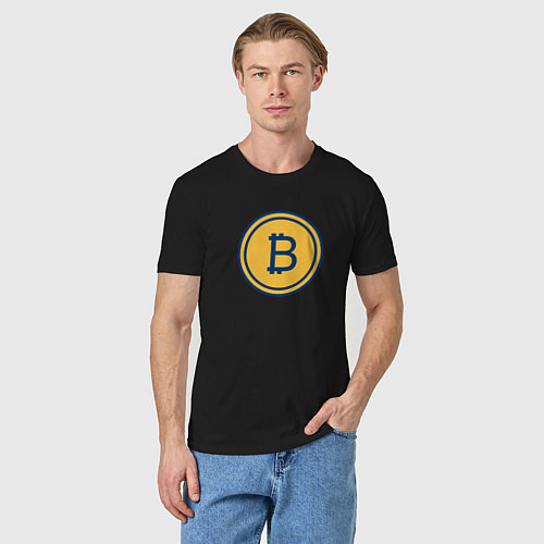 Мужская футболка BITCOIN / Черный – фото 3