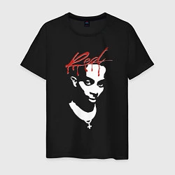 Футболка хлопковая мужская Playboi Carti Whole Lotta Red, цвет: черный