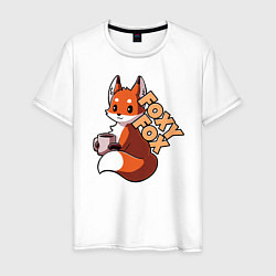 Футболка хлопковая мужская Fox, цвет: белый