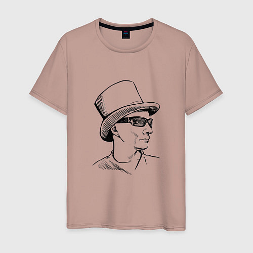Мужская футболка Эдмунд Шклярский Пикник / Пыльно-розовый – фото 1