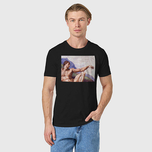 Мужская футболка Искусство / Черный – фото 3
