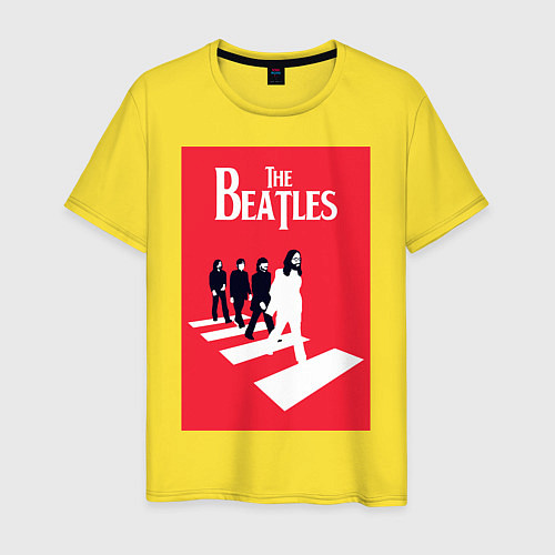 Мужская футболка The Beatles / Желтый – фото 1