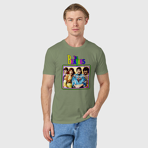 Мужская футболка The Beatles / Авокадо – фото 3