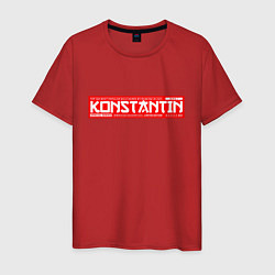 Футболка хлопковая мужская КонстантинKonstantin, цвет: красный