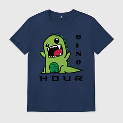 Футболка хлопковая мужская DinoHour, цвет: тёмно-синий