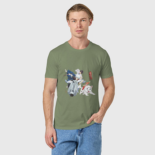 Мужская футболка Гинтама / Авокадо – фото 3