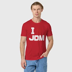 Футболка хлопковая мужская JDM, цвет: красный — фото 2