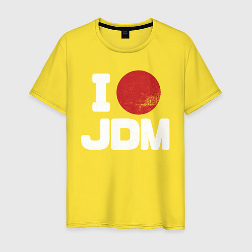 Мужская футболка JDM / Желтый – фото 1