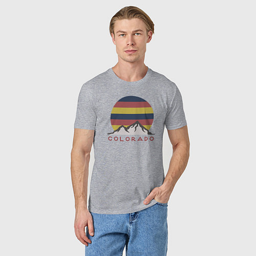 Мужская футболка Колорадо / Меланж – фото 3