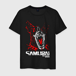 Футболка хлопковая мужская SAMURAI Cyberpunk 2077, цвет: черный
