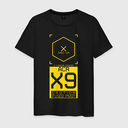 Мужская футболка ACR X9 Cyberpunk 2077 / Черный – фото 1