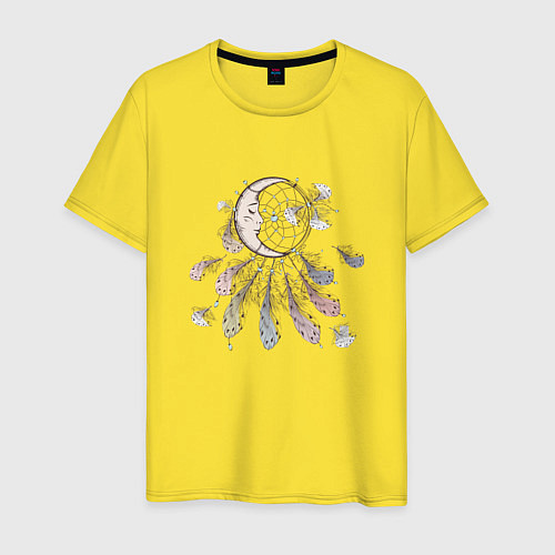 Мужская футболка Лунный ловец / Желтый – фото 1