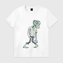 Футболка хлопковая мужская Zombi, цвет: белый