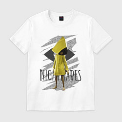 Футболка хлопковая мужская Little Nightmares, цвет: белый
