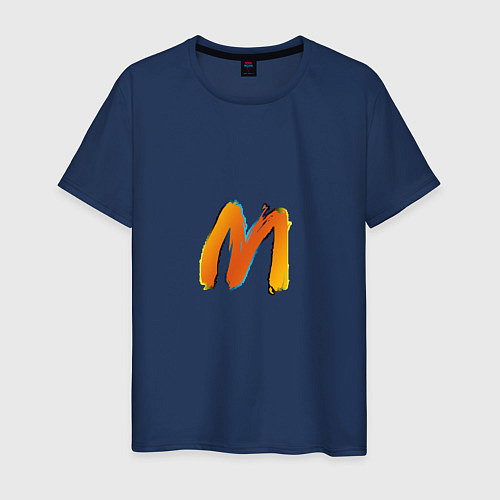 Мужская футболка Слава Мерлоу / Тёмно-синий – фото 1