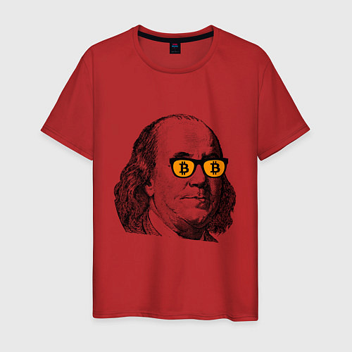 Мужская футболка БИТКОИН ФРАНКЛИН BITCOIN FRANKLIN Z / Красный – фото 1