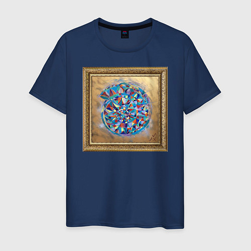 Мужская футболка Греческая мелодия / Тёмно-синий – фото 1