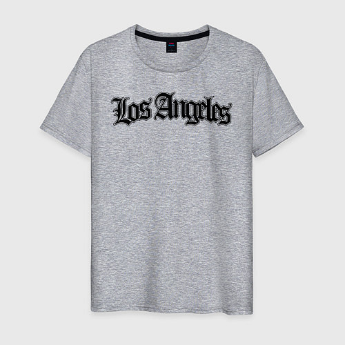 Мужская футболка Los Angeles / Меланж – фото 1