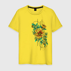 Футболка хлопковая мужская Sunflower, цвет: желтый