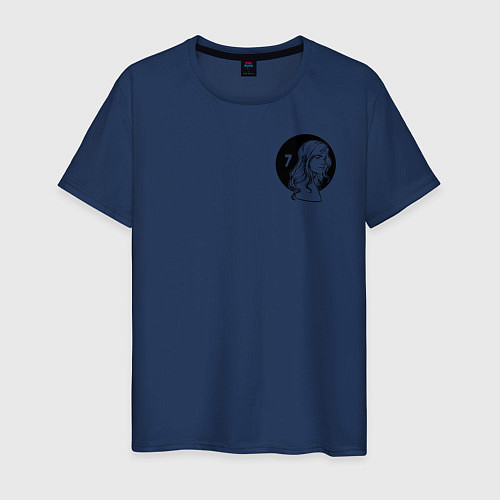 Мужская футболка Белая Скрипка / Тёмно-синий – фото 1