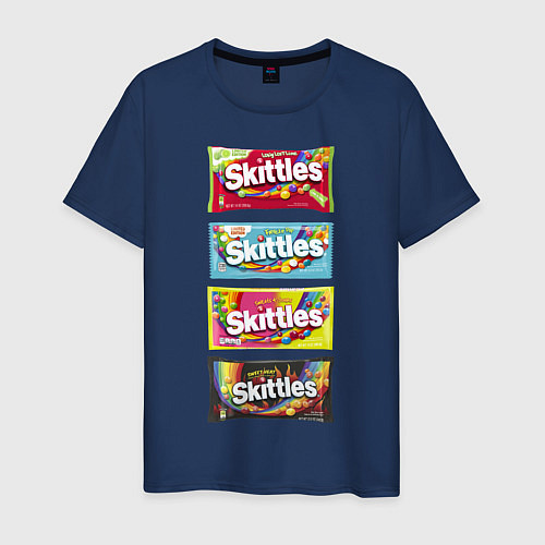 Мужская футболка Skittles Разнообразие / Тёмно-синий – фото 1