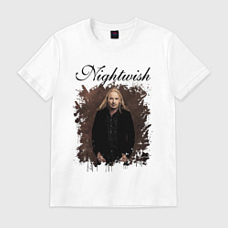 Футболка хлопковая мужская Nightwish Найтвиш Эмппу Z, цвет: белый