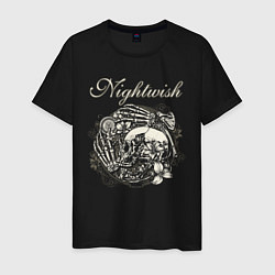 Футболка хлопковая мужская NIGHTWISH, цвет: черный