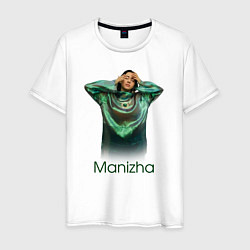 Футболка хлопковая мужская Манижа Manizha, цвет: белый