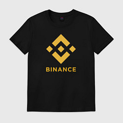 Футболка хлопковая мужская BINANCE БИНАНС БИРЖА, цвет: черный