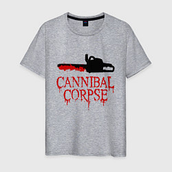 Футболка хлопковая мужская Cannibal Corpse Труп Каннибала Z, цвет: меланж